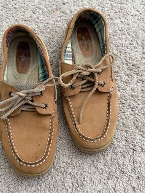 Canyon River Blues Tan Lace-Up Boat Shoes